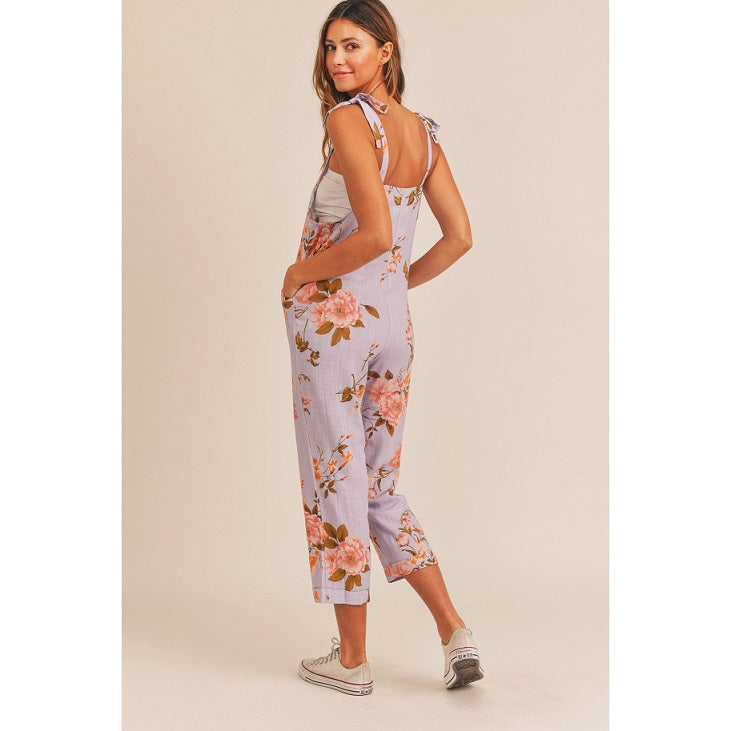 Floral Linen Jumpsuit