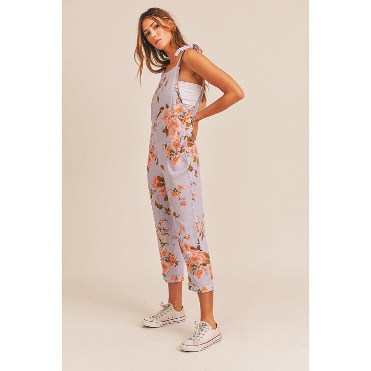 Floral Linen Jumpsuit